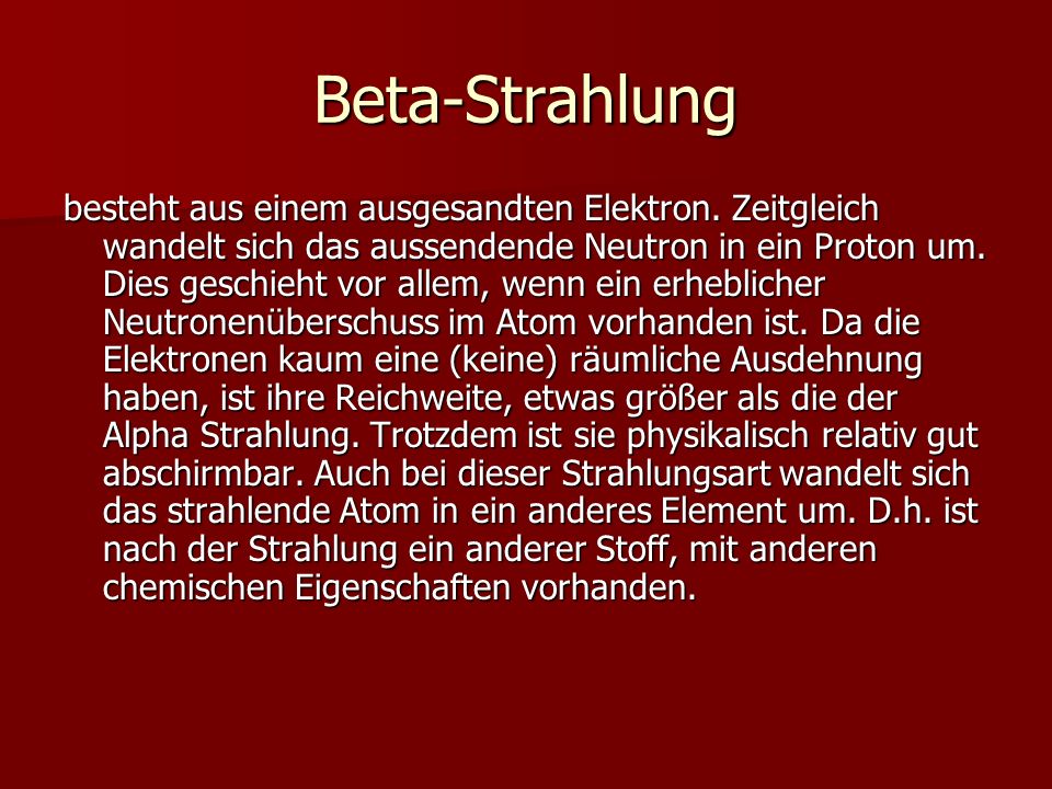 Beta-Strahlung