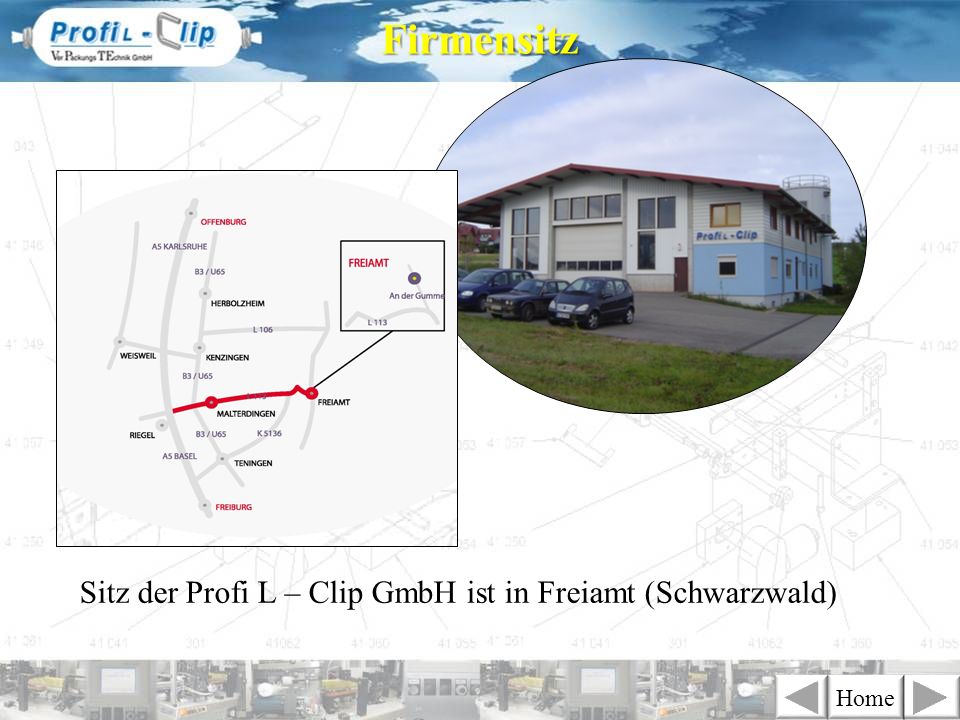 Firmensitz Sitz der Profi L – Clip GmbH ist in Freiamt (Schwarzwald)