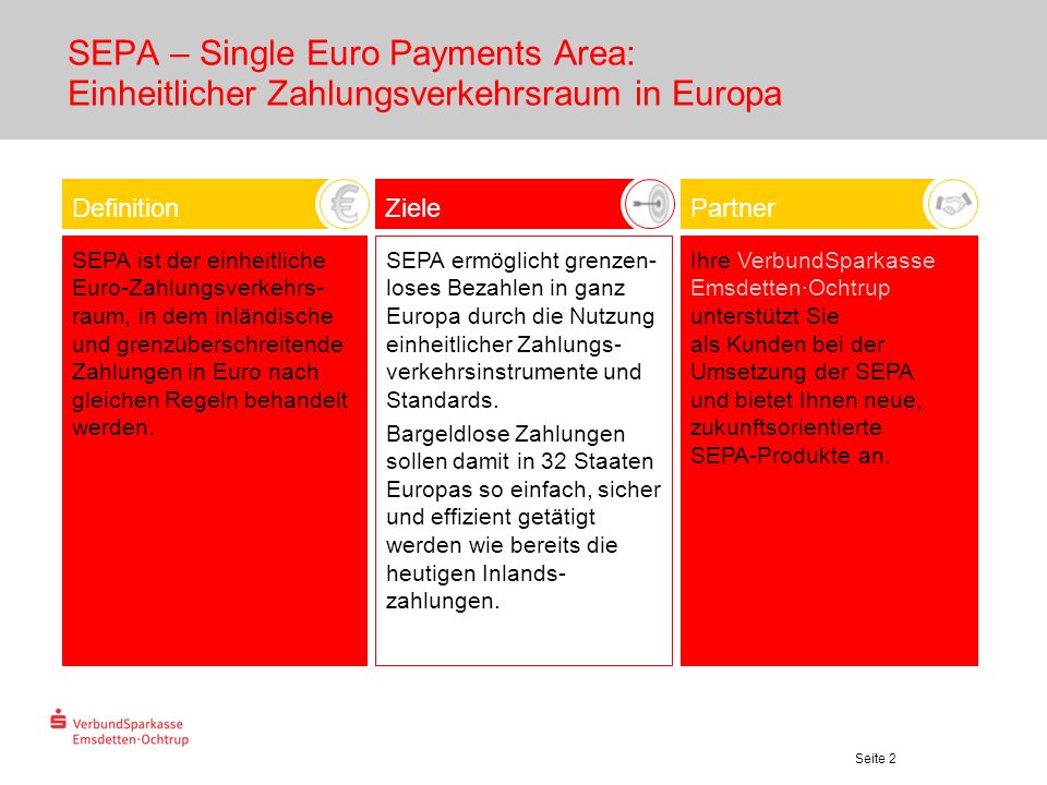 SEPA – Single Euro Payments Area: Einheitlicher Zahlungsverkehrsraum in Europa