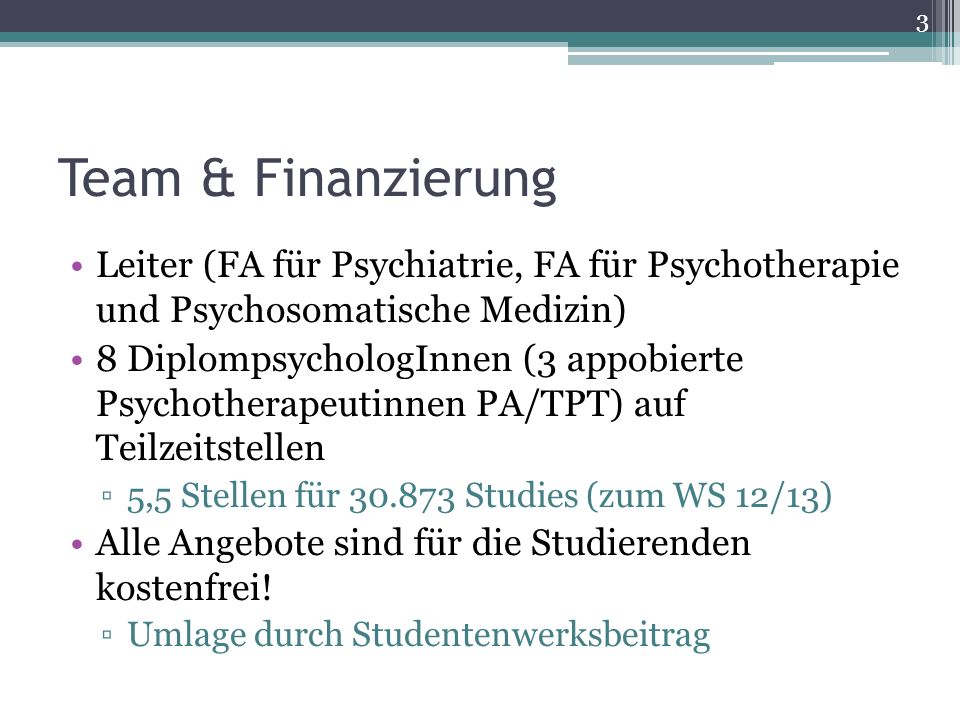 Team & Finanzierung Leiter (FA für Psychiatrie, FA für Psychotherapie und Psychosomatische Medizin)