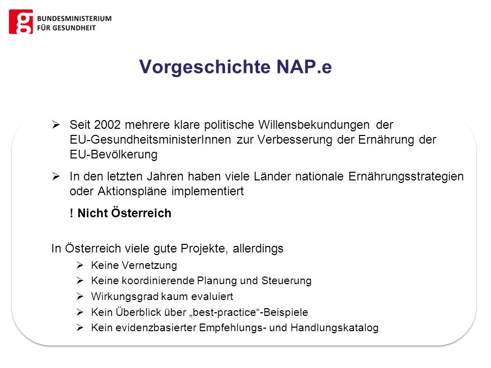 Vorgeschichte NAP.e