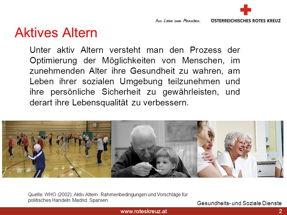 Aktives Altern.