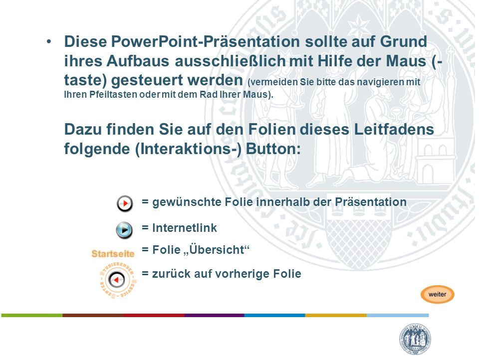 = gewünschte Folie innerhalb der Präsentation