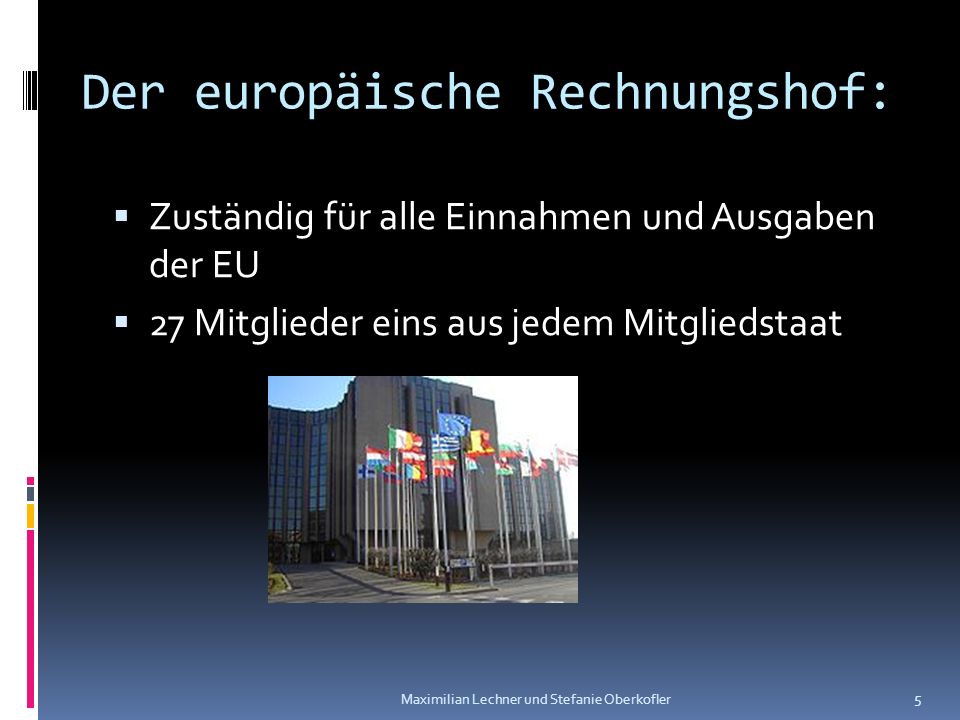 Der europäische Rechnungshof: