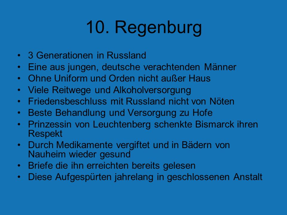10. Regenburg 3 Generationen in Russland