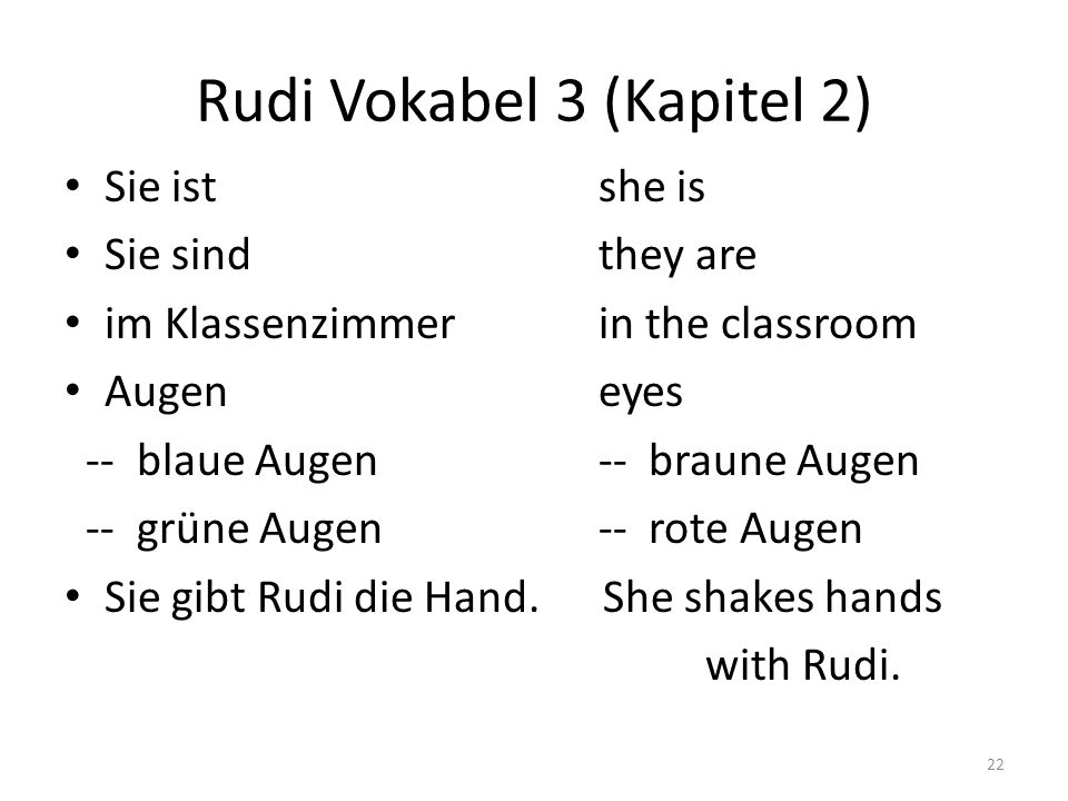 Rudi Vokabel 3 (Kapitel 2)