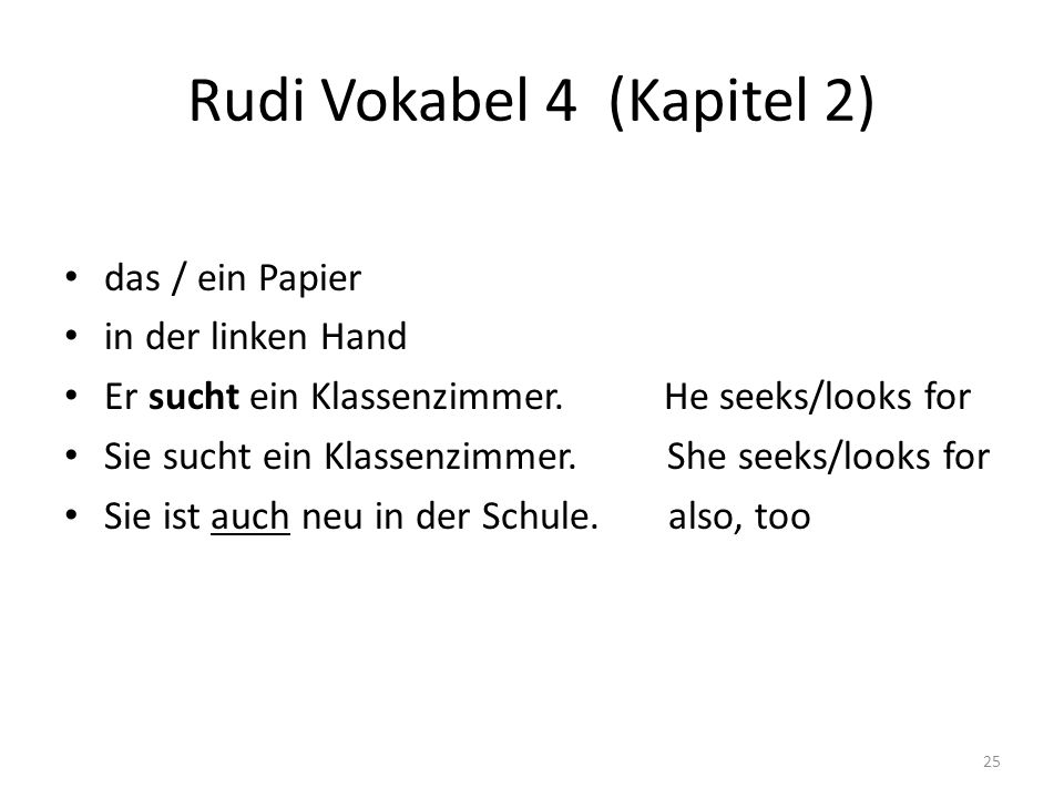 Rudi Vokabel 4 (Kapitel 2)
