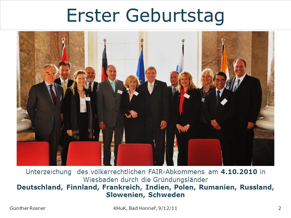 Erster Geburtstag