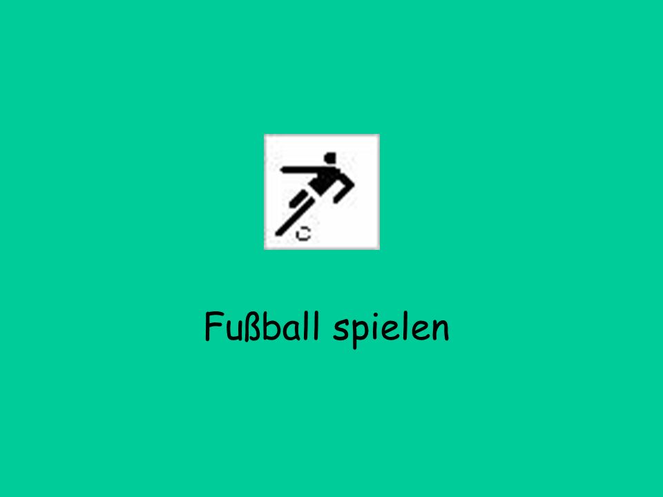 Fußball spielen