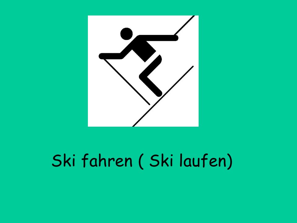 Ski fahren ( Ski laufen)
