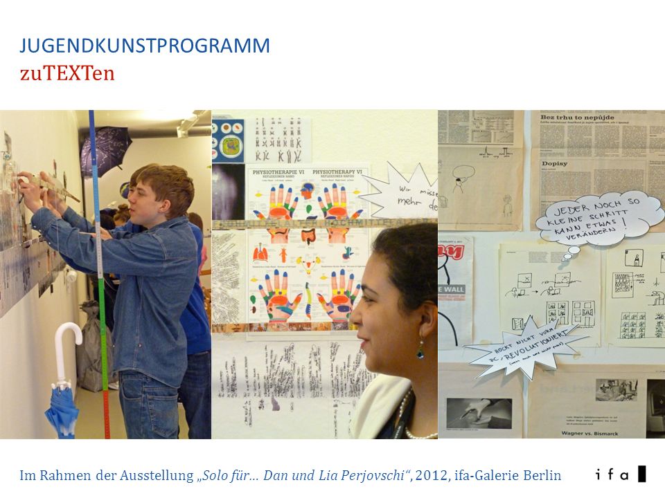 JUGENDKUNSTPROGRAMM zuTEXTen