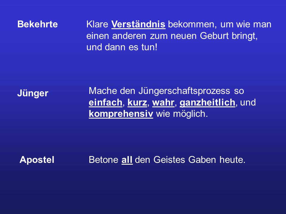 Bekehrte Klare Verständnis bekommen, um wie man einen anderen zum neuen Geburt bringt, und dann es tun!