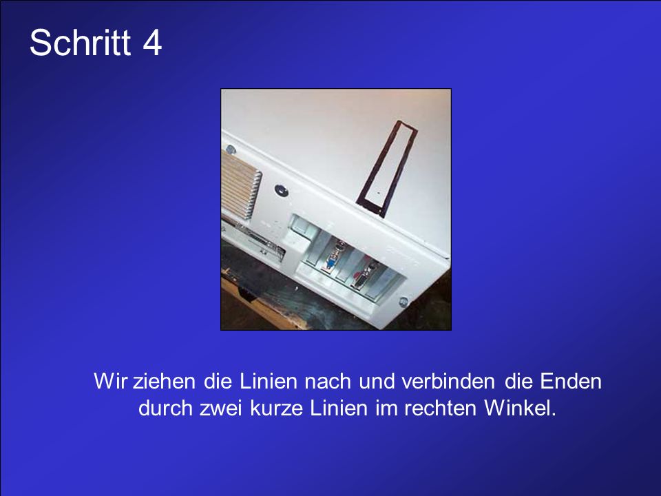 Schritt 4 Wir ziehen die Linien nach und verbinden die Enden