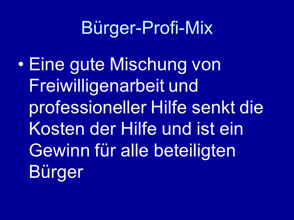 Bürger-Profi-Mix