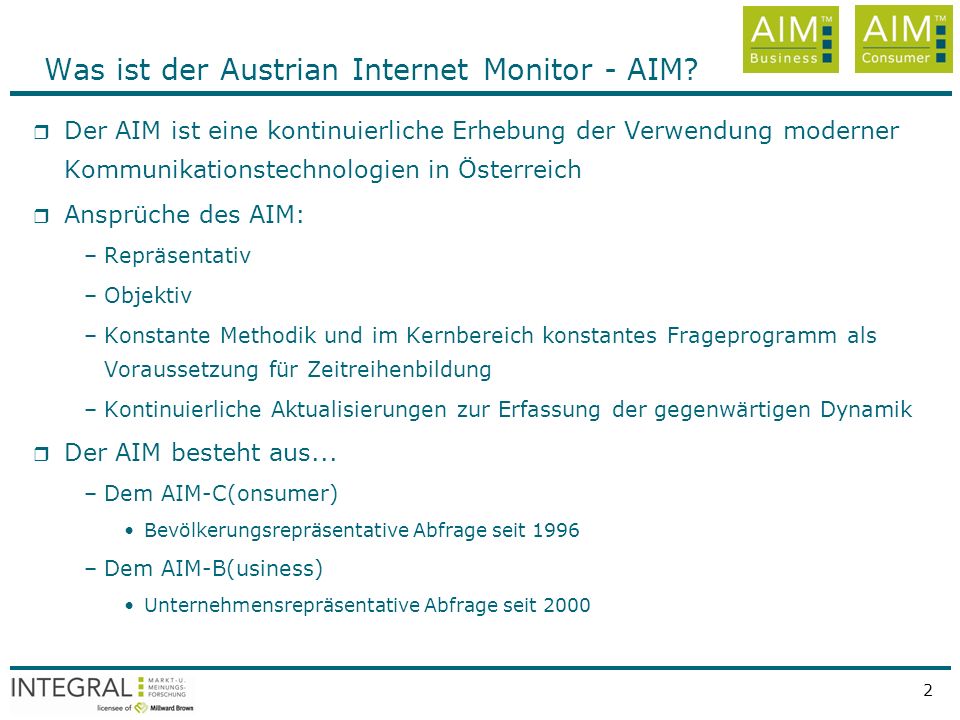 Was ist der Austrian Internet Monitor - AIM