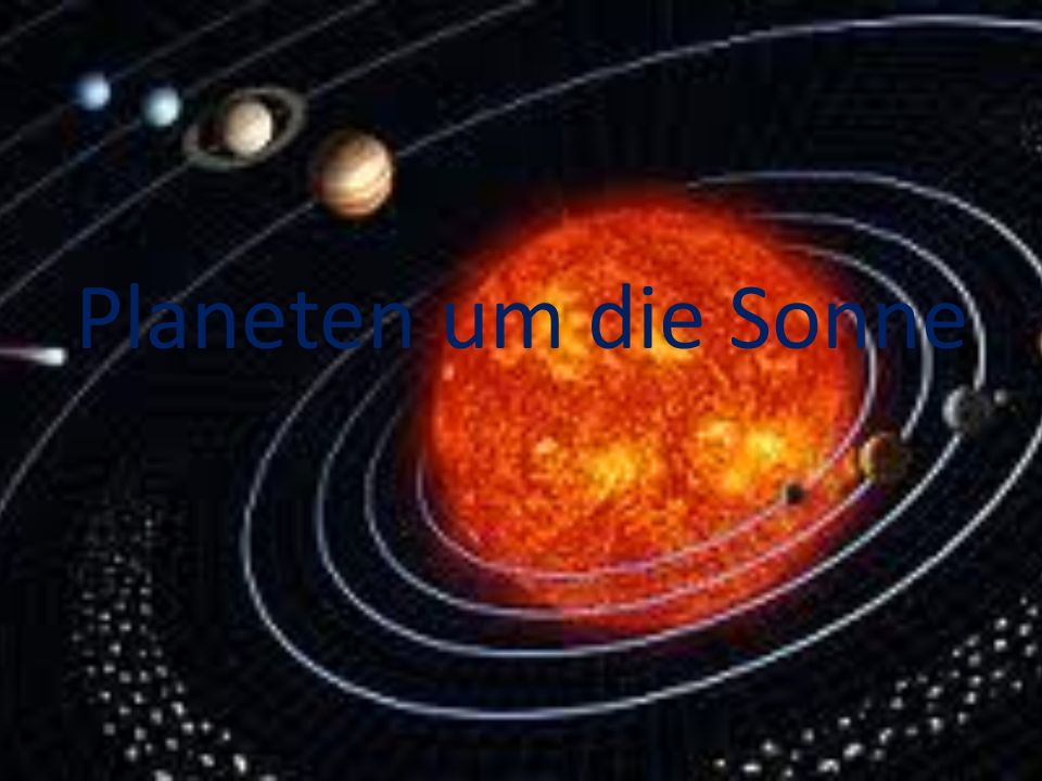 Planeten um die Sonne