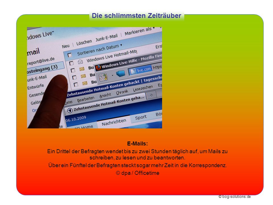 Die schlimmsten Zeiträuber
