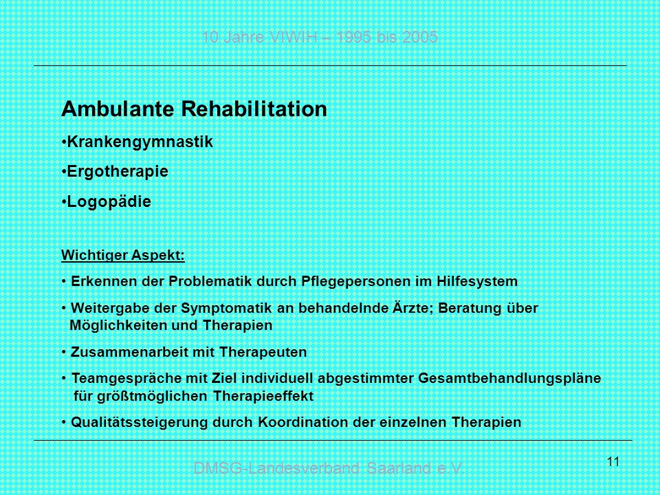 Ambulante Rehabilitation