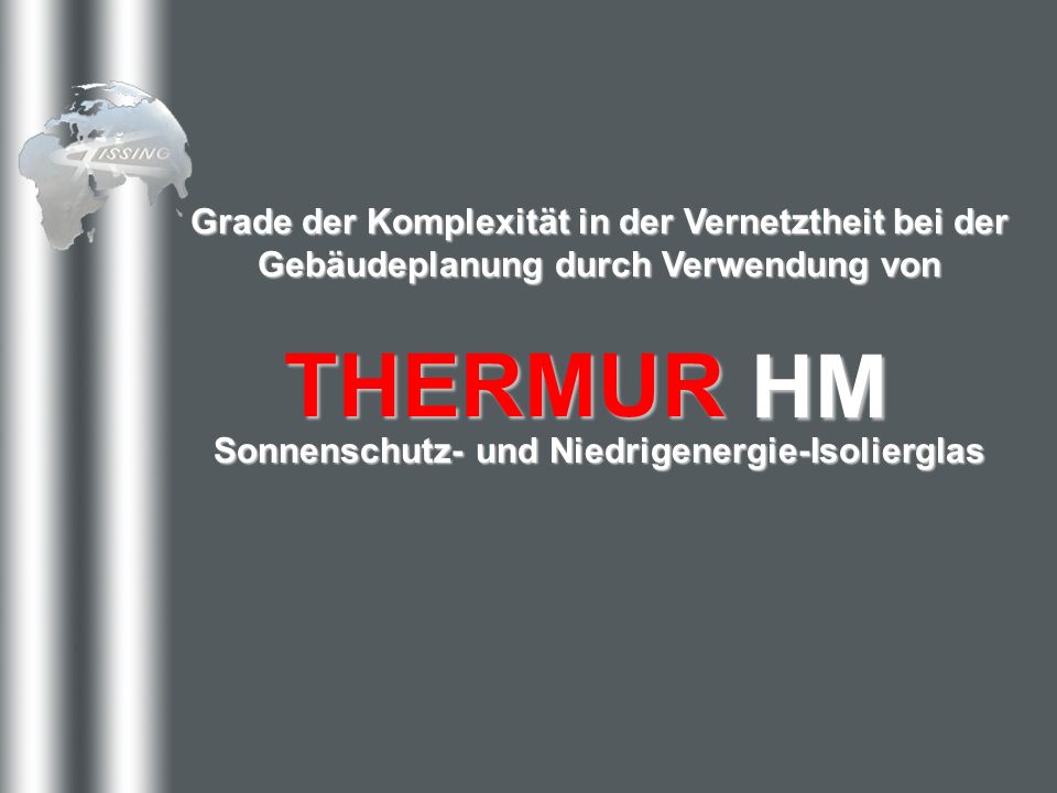 Grade der Komplexität in der Vernetztheit bei der Gebäudeplanung durch Verwendung von