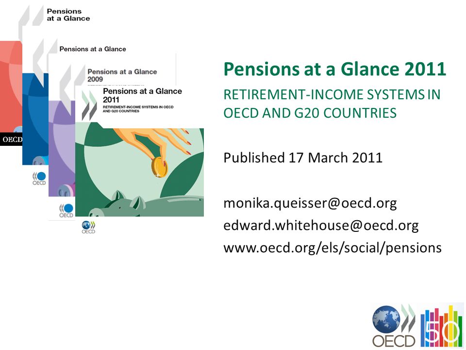 Pensions at a Glance 2011 RETIREMENT-INCOME SYSTEMS IN OECD AND G20 COUNTRIES. Published 17 March