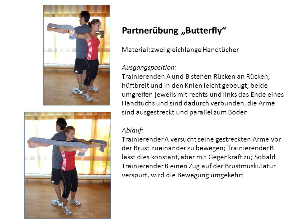 Partnerübung „Butterfly