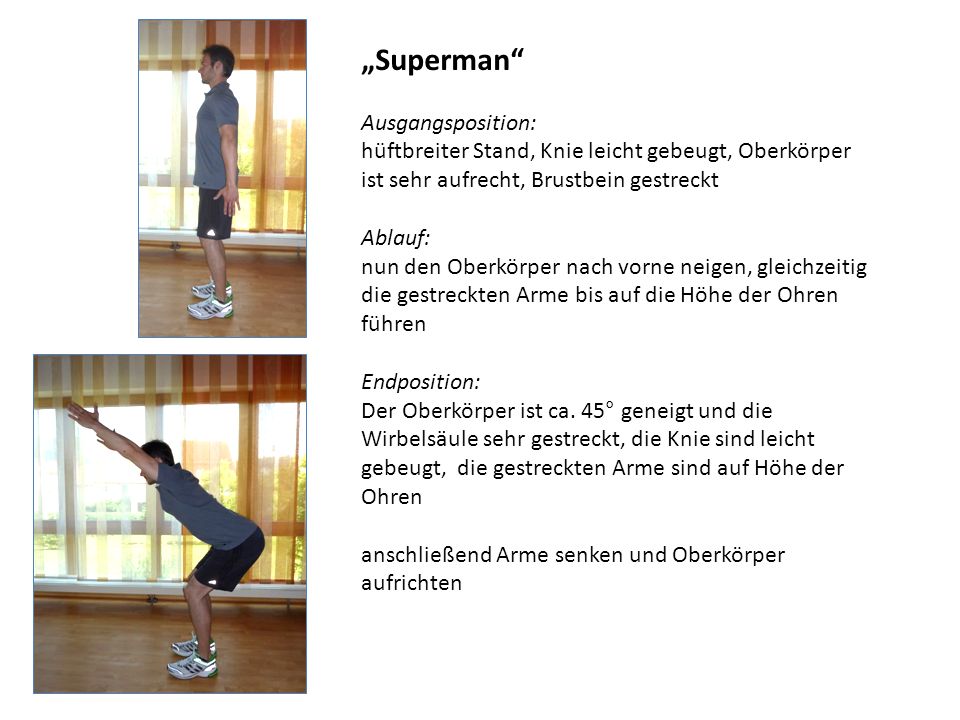 „Superman Ausgangsposition:
