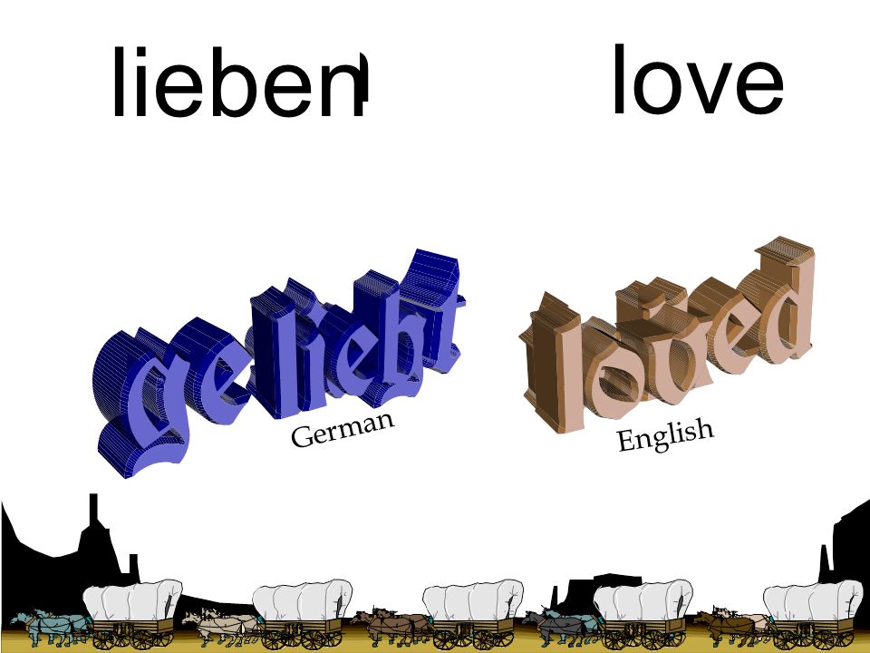 talk sagen love lieben German English