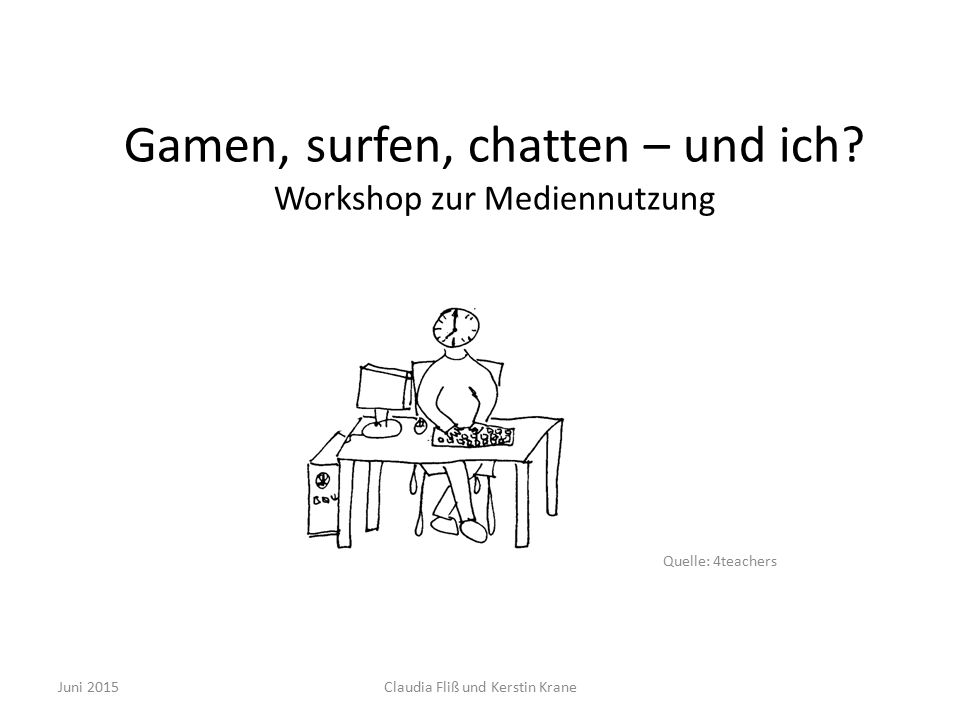Gamen, surfen, chatten – und ich Workshop zur Mediennutzung