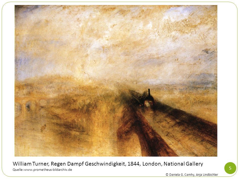 William Turner, Regen Dampf Geschwindigkeit, 1844, London, National Gallery