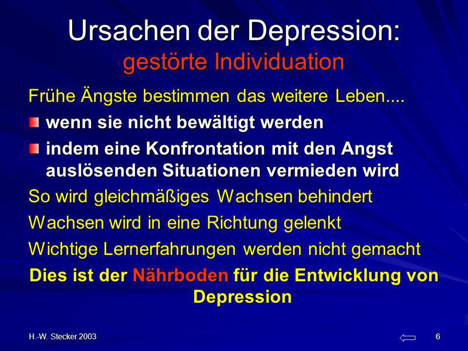 Ursachen der Depression: gestörte Individuation