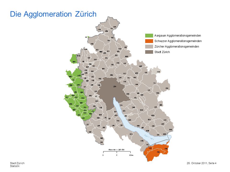 Die Agglomeration Zürich