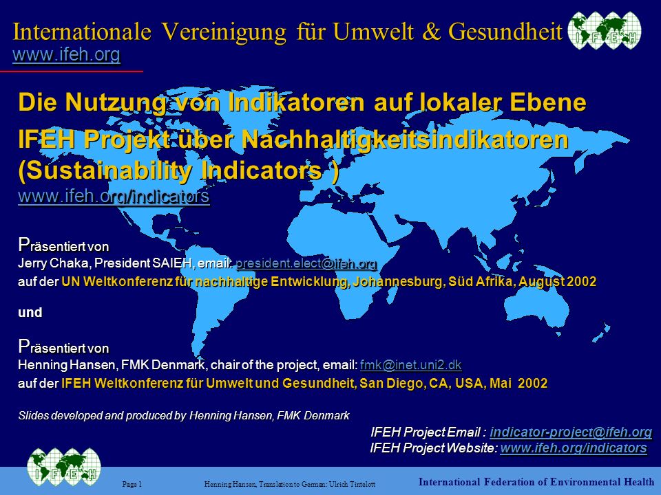 Internationale Vereinigung für Umwelt & Gesundheit
