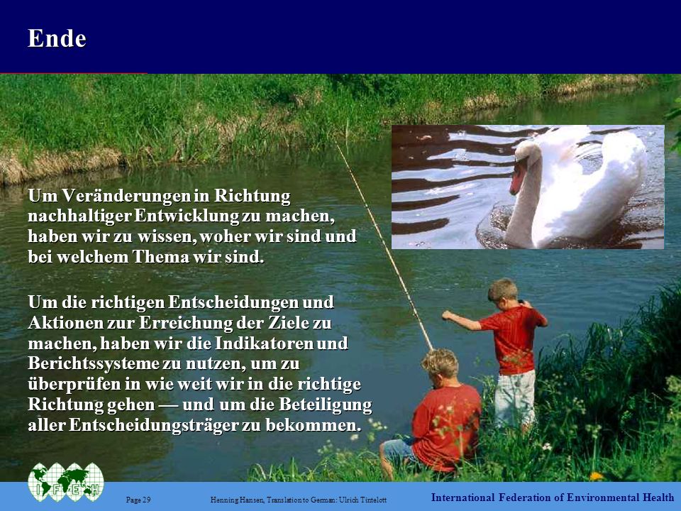 Ende Um Veränderungen in Richtung nachhaltiger Entwicklung zu machen, haben wir zu wissen, woher wir sind und bei welchem Thema wir sind.