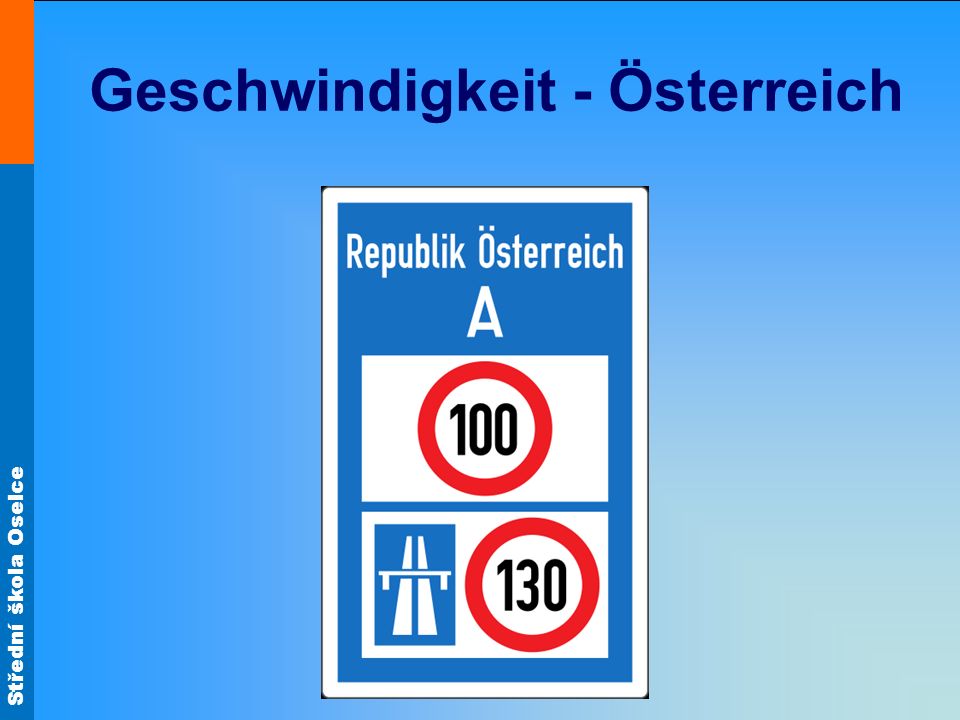 Geschwindigkeit - Österreich