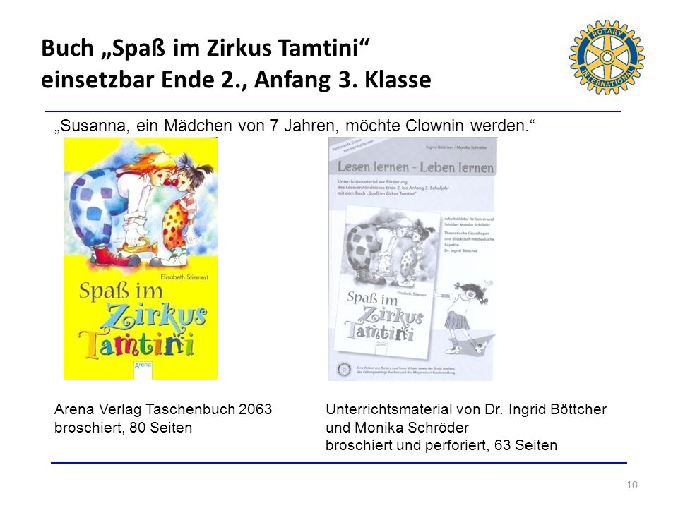 Buch „Spaß im Zirkus Tamtini einsetzbar Ende 2., Anfang 3. Klasse