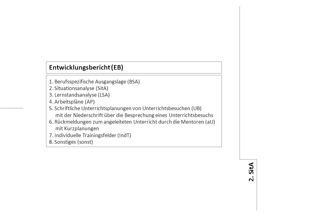 Entwicklungsbericht (EB)