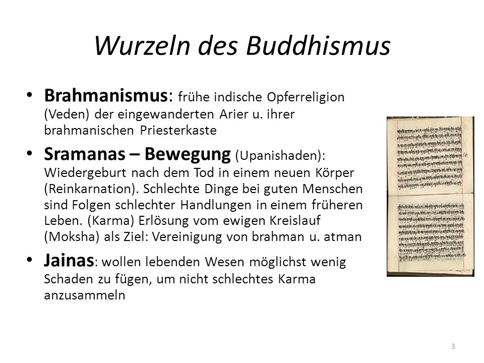 Wurzeln des Buddhismus