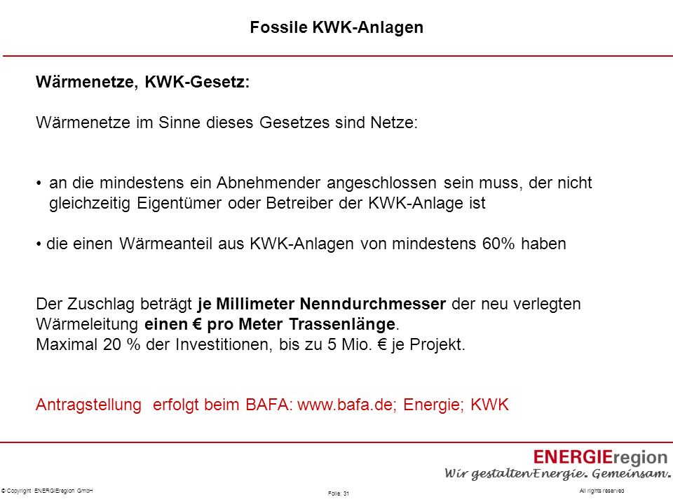 Fossile KWK-Anlagen Wärmenetze, KWK-Gesetz: Wärmenetze im Sinne dieses Gesetzes sind Netze: