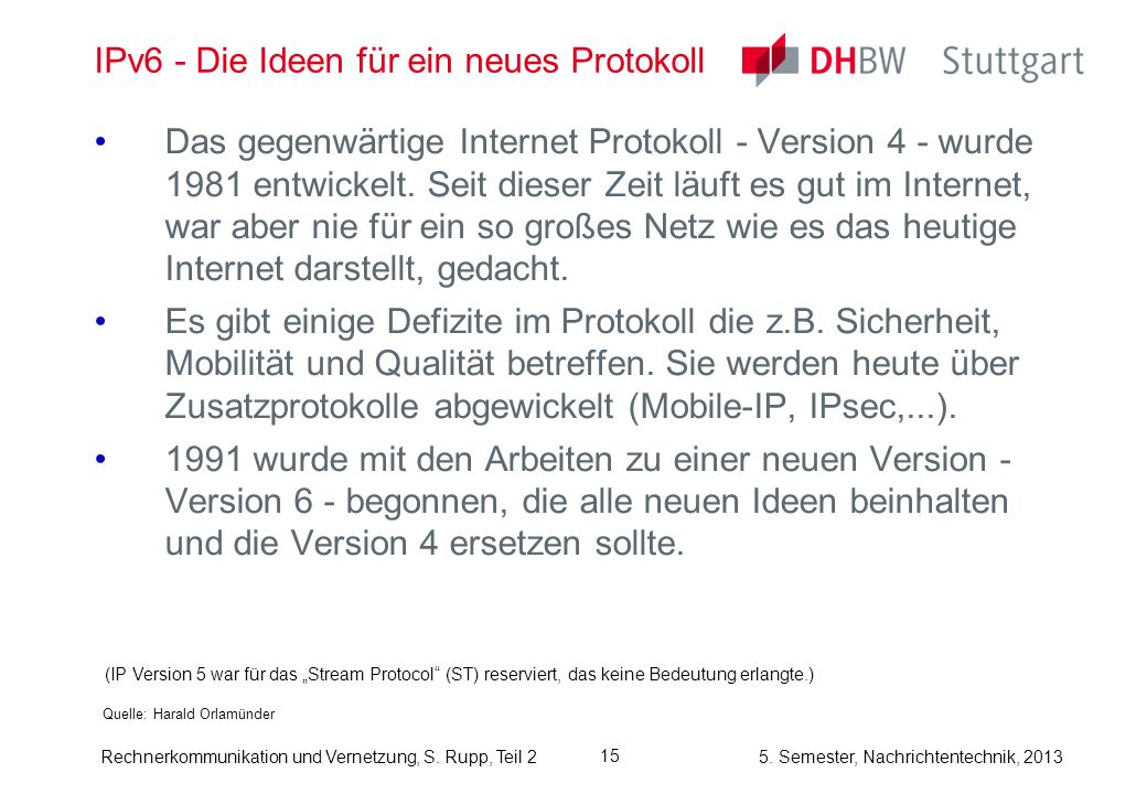 IPv6 - Die Ideen für ein neues Protokoll