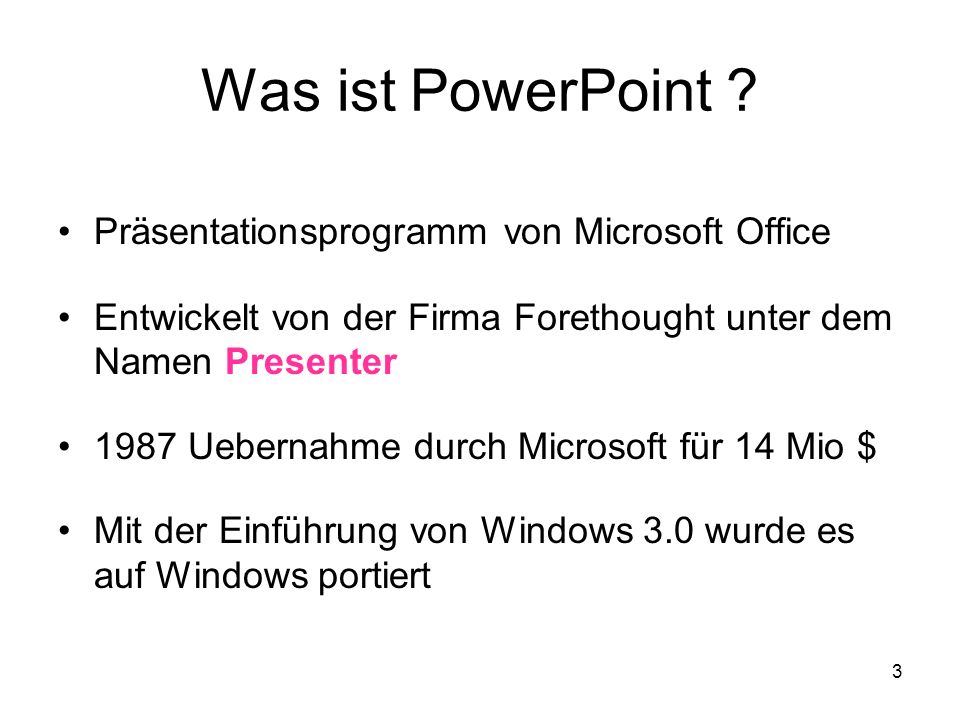 Was ist PowerPoint Präsentationsprogramm von Microsoft Office