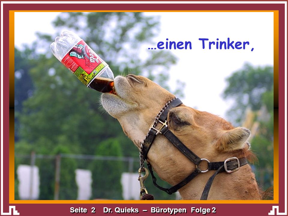…einen Trinker,