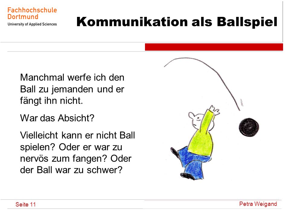 Kommunikation als Ballspiel