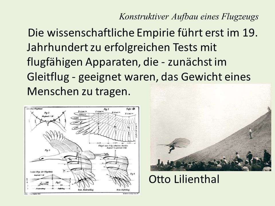 Konstruktiver Aufbau eines Flugzeugs