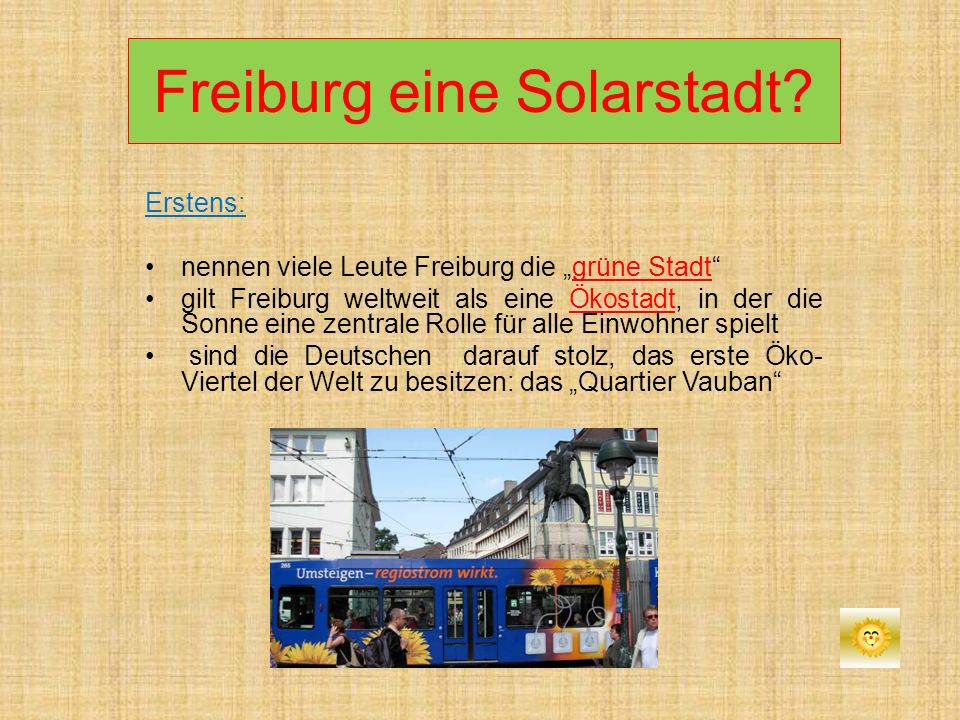 Freiburg eine Solarstadt