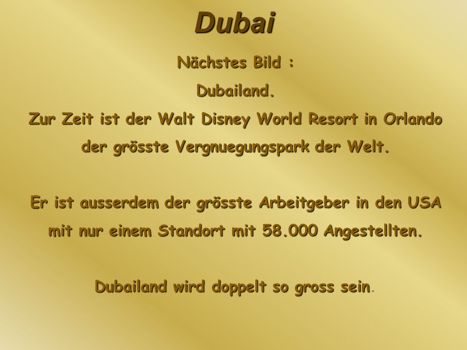 Zur Zeit ist der Walt Disney World Resort in Orlando