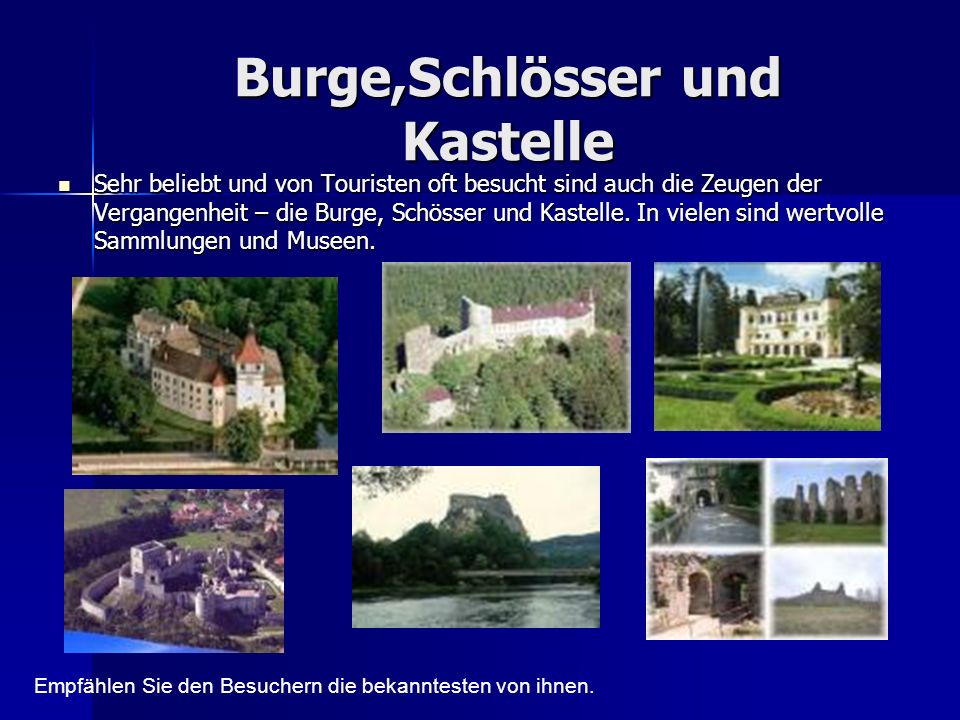Burge,Schlösser und Kastelle