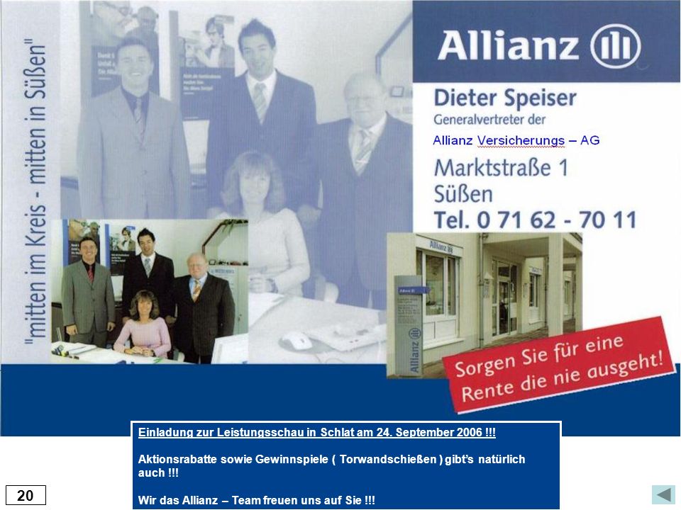 20 Einladung zur Leistungsschau in Schlat am 24. September 2006 !!!