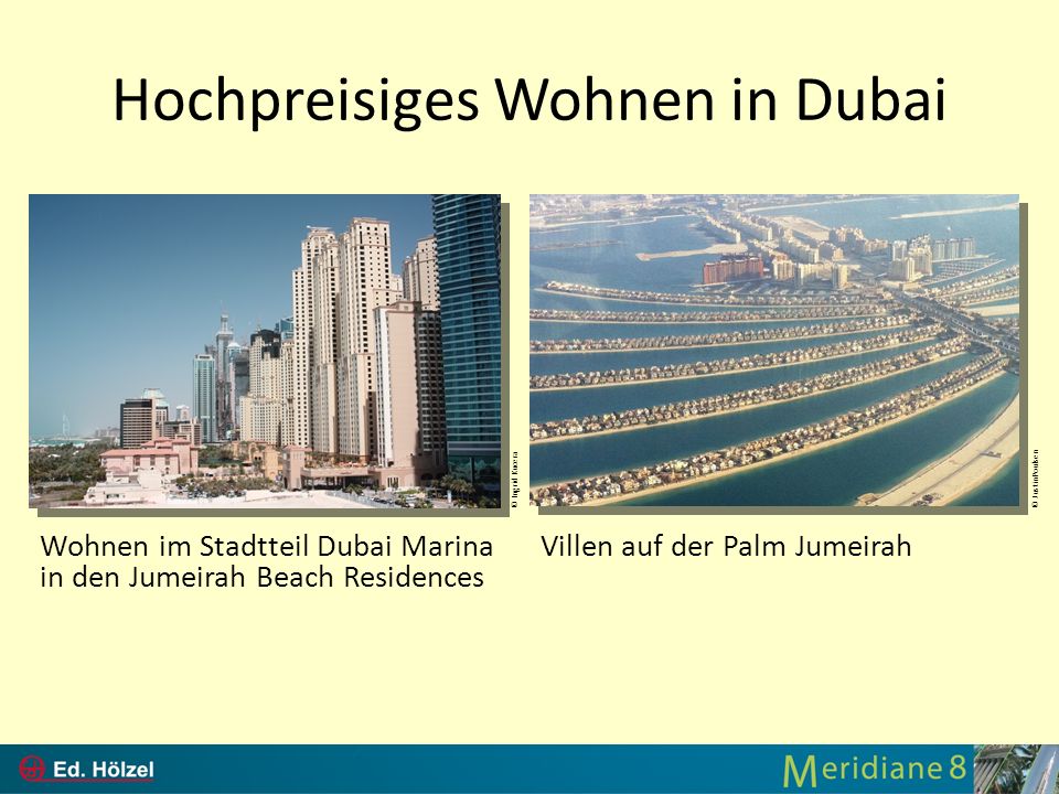 Hochpreisiges Wohnen in Dubai