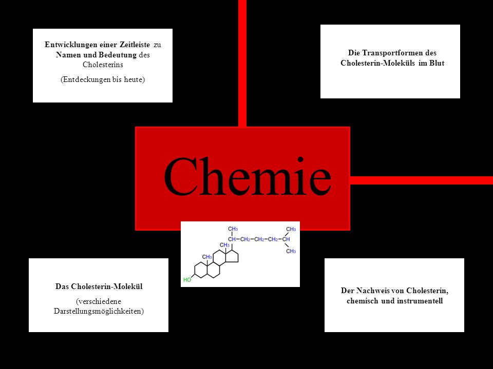Entwicklungen einer Zeitleiste zu Namen und Bedeutung des Cholesterins