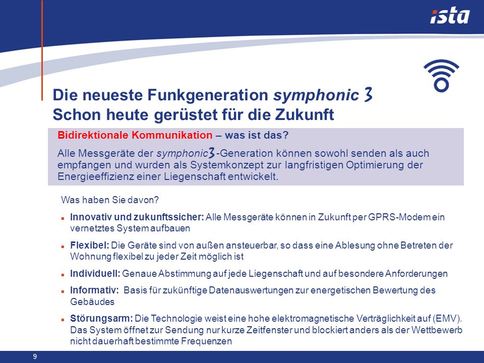 Die neueste Funkgeneration symphonic Schon heute gerüstet für die Zukunft